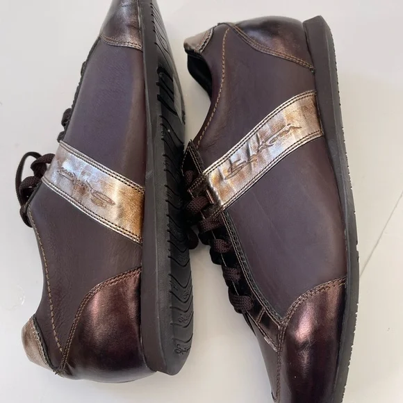 SANTONI Club Italian Leather Sneakers Sz 5.5 Women - Picture 12 of 15